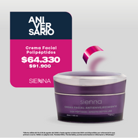 Crema Facial con Polipéptidos Sienna 45g